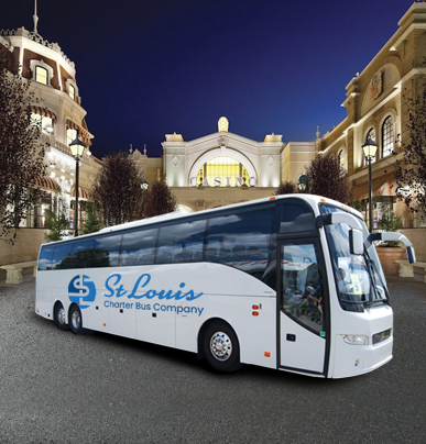 56-Passenger Charter Bus Rental | St. Louis Charter Bus Company